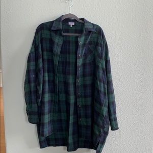 Oversized coat flannel